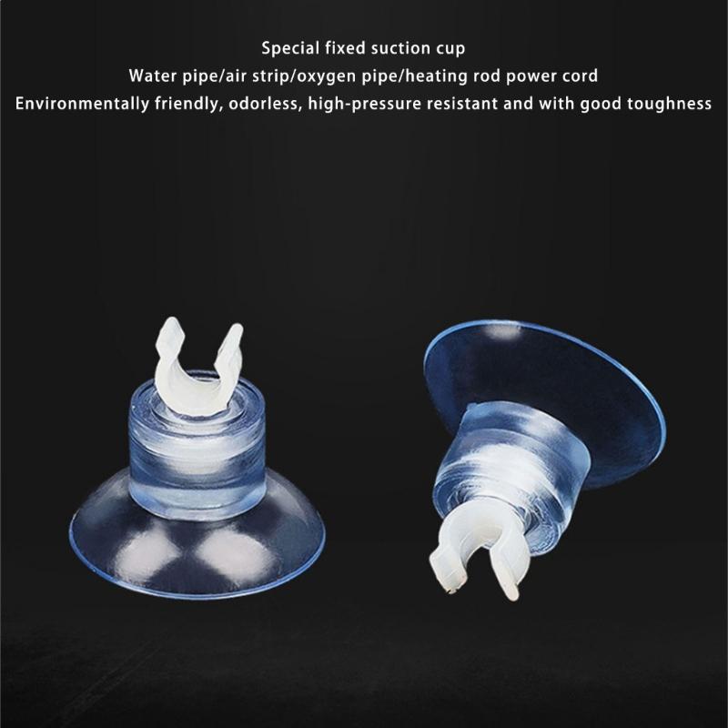 Pack of 20 Multifunctional Aquariums Suction Cups with Clamp for FishTanks Accessories Invisible Aquariums Accessories