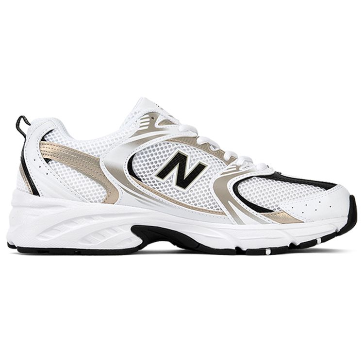 New Balance Nb 530 Series Retro Comfortable Mesh Fabric Synthetic Leather Low-Top Casual Running Shoes Unisex sneaker White Black MR530UNI
