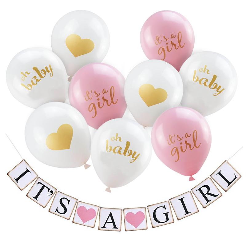 Baby Shower Boy Girl Decorations Set It's a Boy It's a Girl oh baby Balloons Gender Reveal Kids Birthday Party Baby Shower Gifts