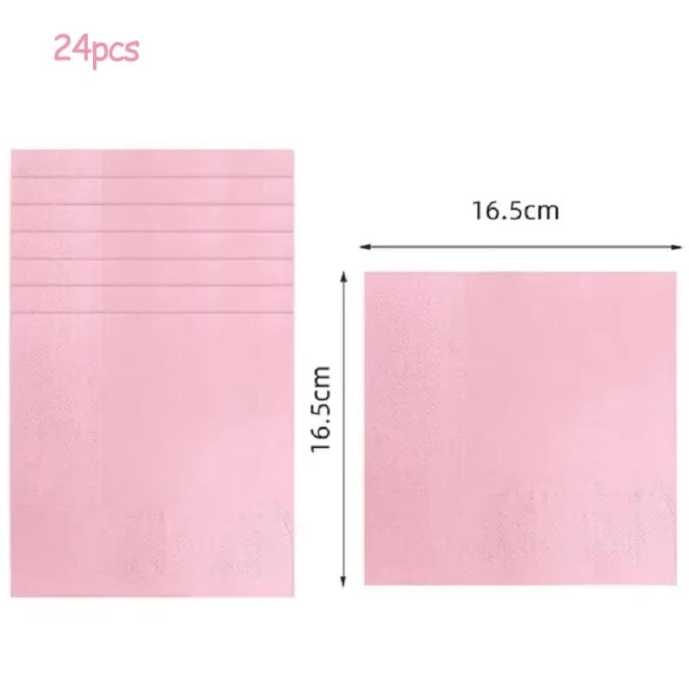 Light Pink Party Supplies Disposable Dinnerware Set Include Plates and Cups Napkins Tablecloth for Birthday Party Decorations