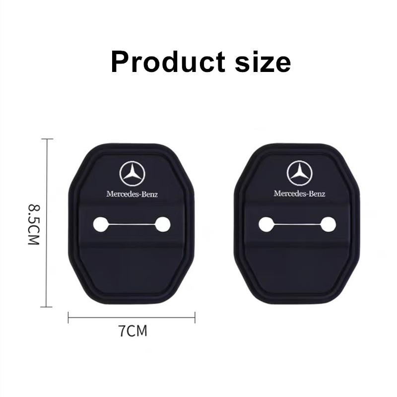 Copri Blocco Portiera in Silicone per Auto GLC GLB Tappi Protettivi Adesivi Accessori Per Mercedes Benz AMG W126 W140 W190 W222 4MATIC W204