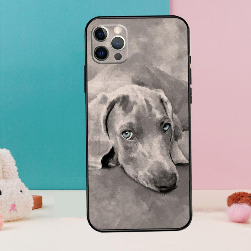 Weimaraner Dog Phone Case For iPhone 17 Air 16 15 14 13 12 11 Pro Max 12 13 Mini 15 16 Plus 16e Cover Coque