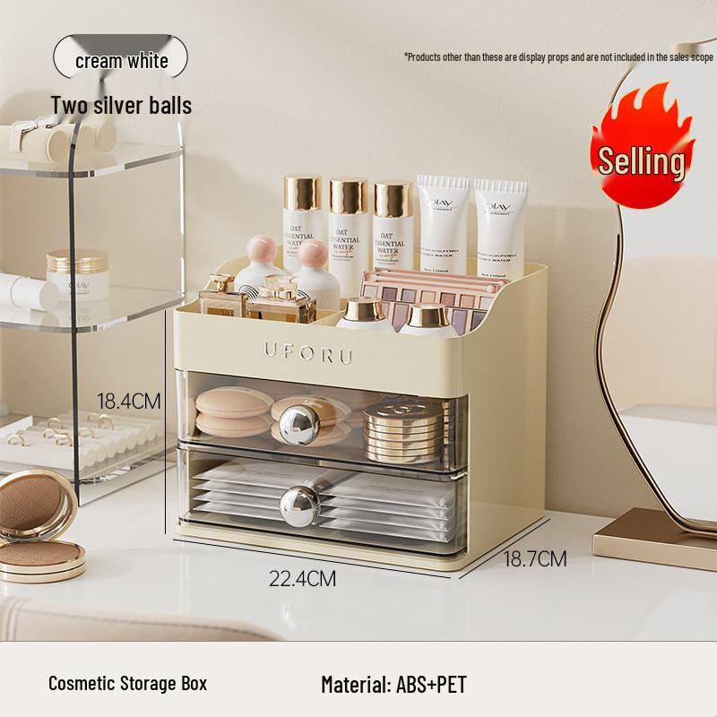 Multifunktionale Kosmetikaufbewahrungsbox mit Schublade - Große Kapazität für Schlafzimmer & Schminktisch