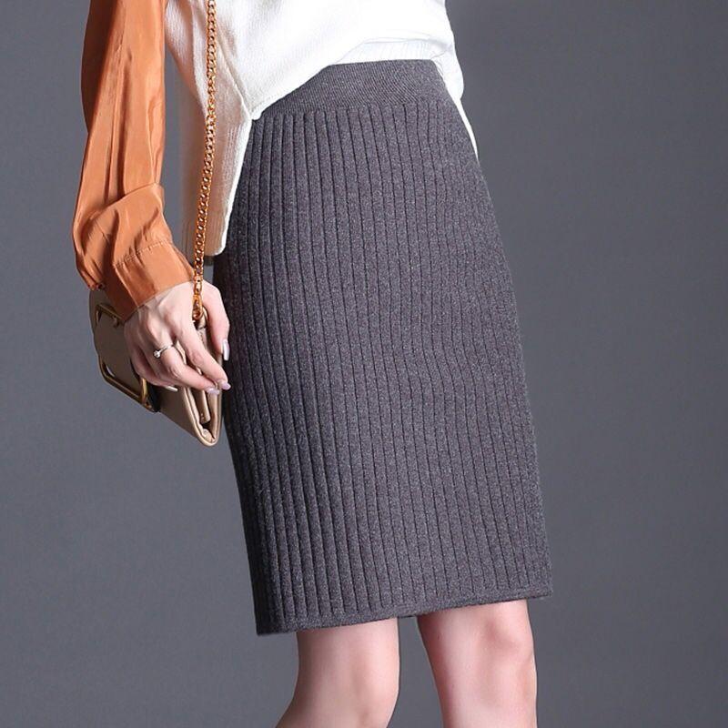 Вязаная короткая юбка — фото 5