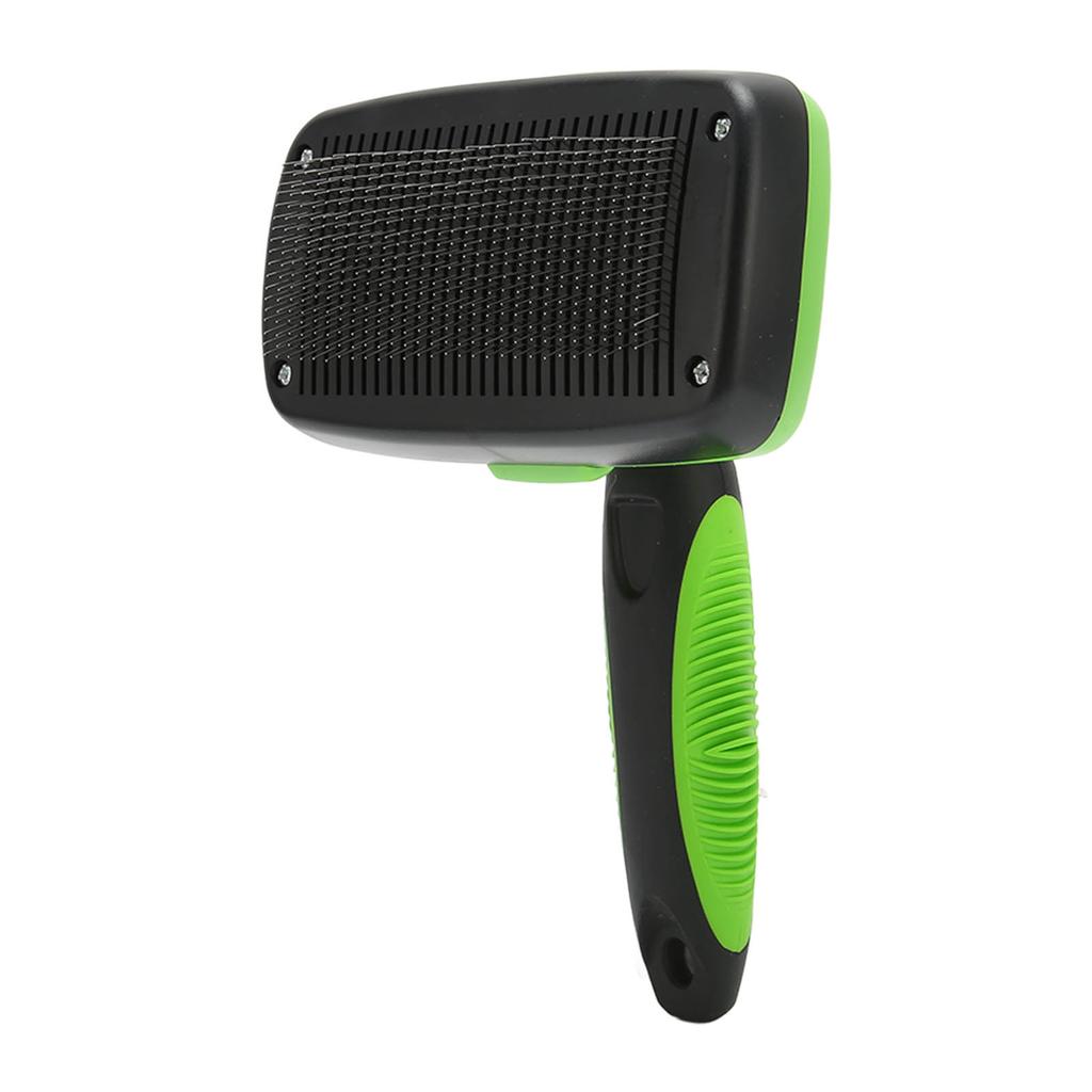 Pet Self Cleaning Brush Ergonomics Stainless Steel Needle Hair Shedding Pet Grooming Comb Brush for