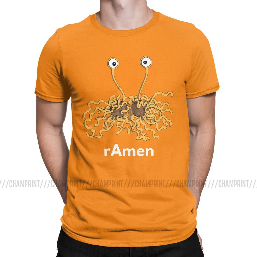 Men T Shirts Flying Spagetti Monsterism Monster Pastafarianism Skeptic Atheist Hipster Tee Shirt Fsm Religion Church