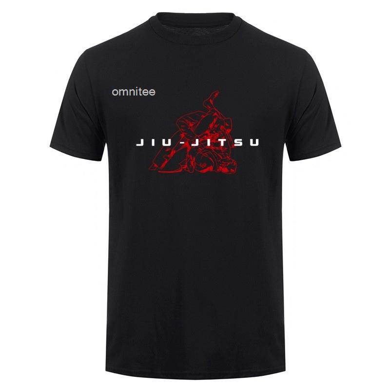 Jiu Jitsu Tshirt Unisex Printed Top Bjj T Shirts O Neck Short Sleeve Unisex Top Tee Cotton Casual Tshirts Clothing Hj104