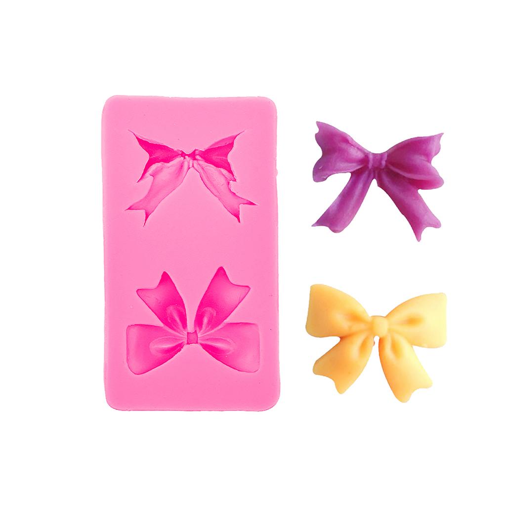 Bow Ribbon Molds Sugarcraft Clay DIY Cakes Dessert Gummy Candy Cupcakes Polymer Clay Gumpaste Mold
