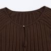 Za Autumn New Women clothes 2025 Western Style Fashion Simple Collar Buckle Long sleeve Top Half-Length Long dress Set