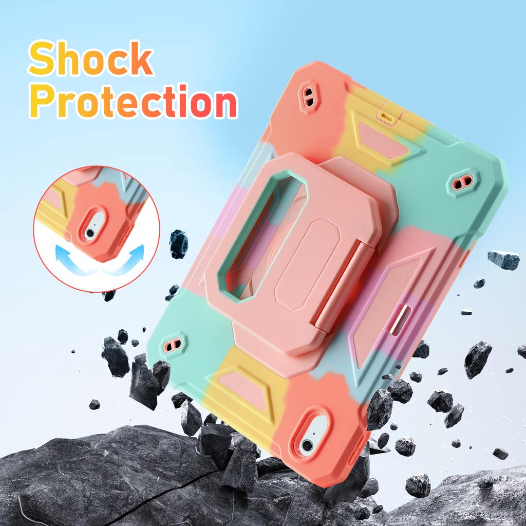 Case for IPad A19 A16 10th 11th 12th 7th 8th 9th 10.2 Pro 11 2024 2025 Air 11 M2 M3 Air 5 4 Shockproof Stand Kids Safe Cover