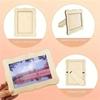 A25F-20PCS Wooden Blank Frames DIY Craft Kit Hand Painted Tabletop Display Bulk Wedding Home Decor Accents