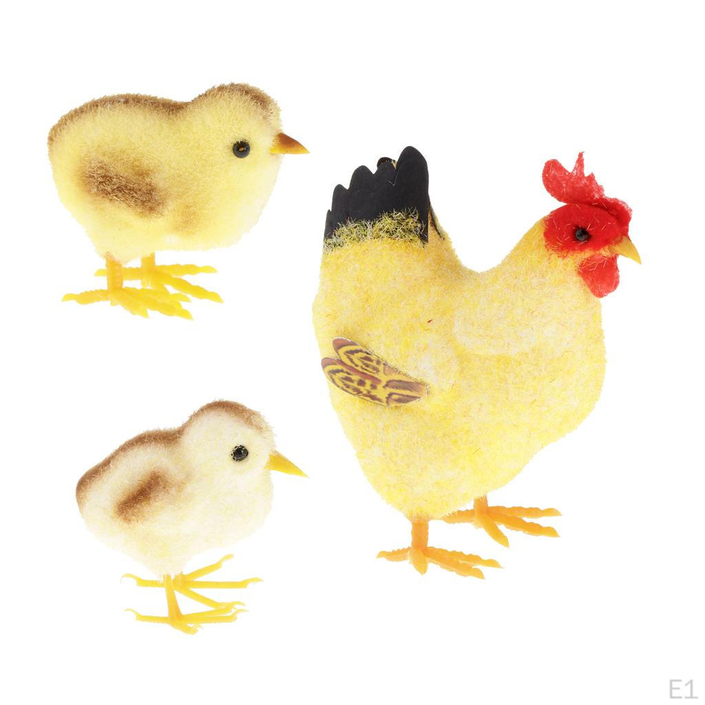 Bird Farm Animals Figurine Ornament Table Decor