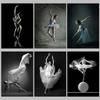 Ballet Dancers Black and White Vintage Posters and Prints Canvas Printing Wall Art Picture for Dance Room Living Room Home Decor