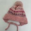 New Ethnic Style Hairball Knitted Hat Women's Autumn and Winter Warm Ear Protection Double-layer Plush Thickened Wool Hat