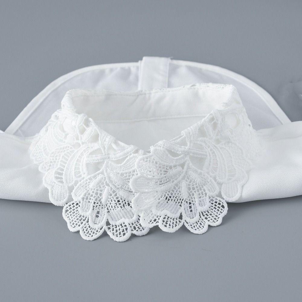Clothes Accessory Detachable Fake Collar Lace White Black False Collar Half Shirt Women Girls