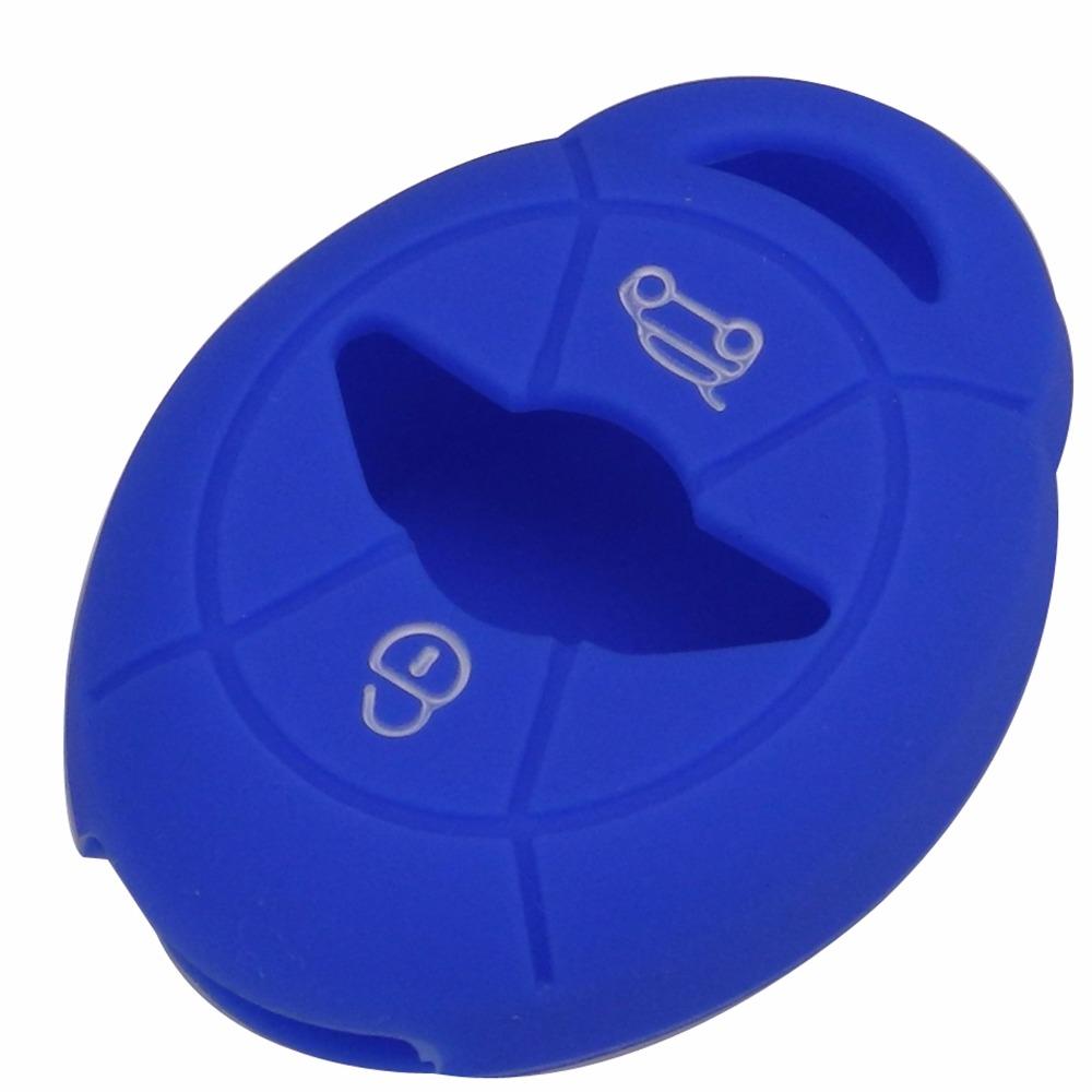 Jingyuqin Remote Silicone 2 Buttons Car Key Case Cover For BMW Mini R50 R53 EWS Cooper Fob