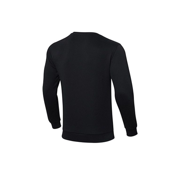 Li-Ning Training Series Solid Fleece-Lined Crew Neck Sweatshirt Men Tops Black AWDRF59-4
