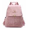 Multi-Purpose Backpack Retro Commuter Women's Large Capacity Solid Color Travel Backpack
