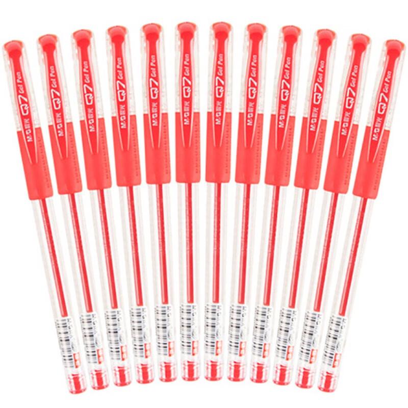 Chenguang Q7 0.5mm Red Gel Pen