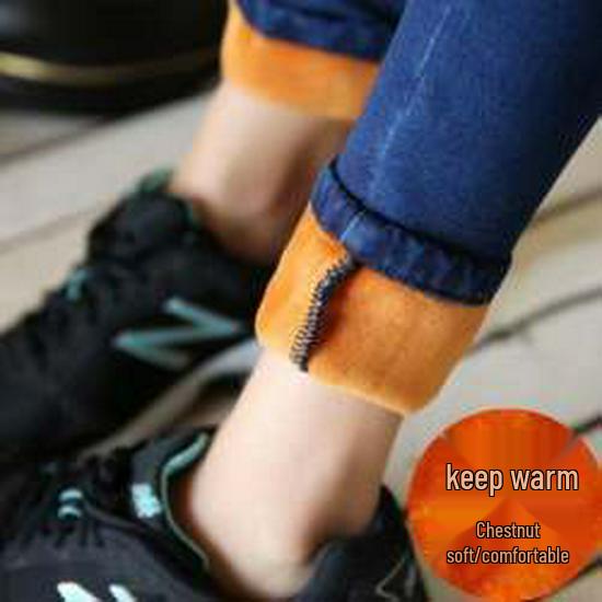 Jean en velours taille haute style coréen: Pantalon crayon chaud, élastique et slim pour femmes - Parfait pour l'automne et l'hiver