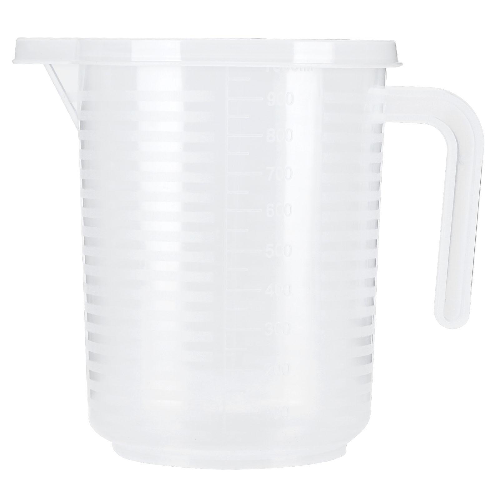 

500ml 1000ml Clear Plastic Measuring Cups with Lid Kitchen Cooking Baking Accessaries Type 2