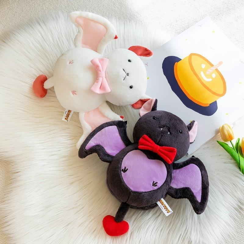 Cute Bat Bow Plush Toys Animal Doll Bedroom Decoration Halloween Kids Gifts