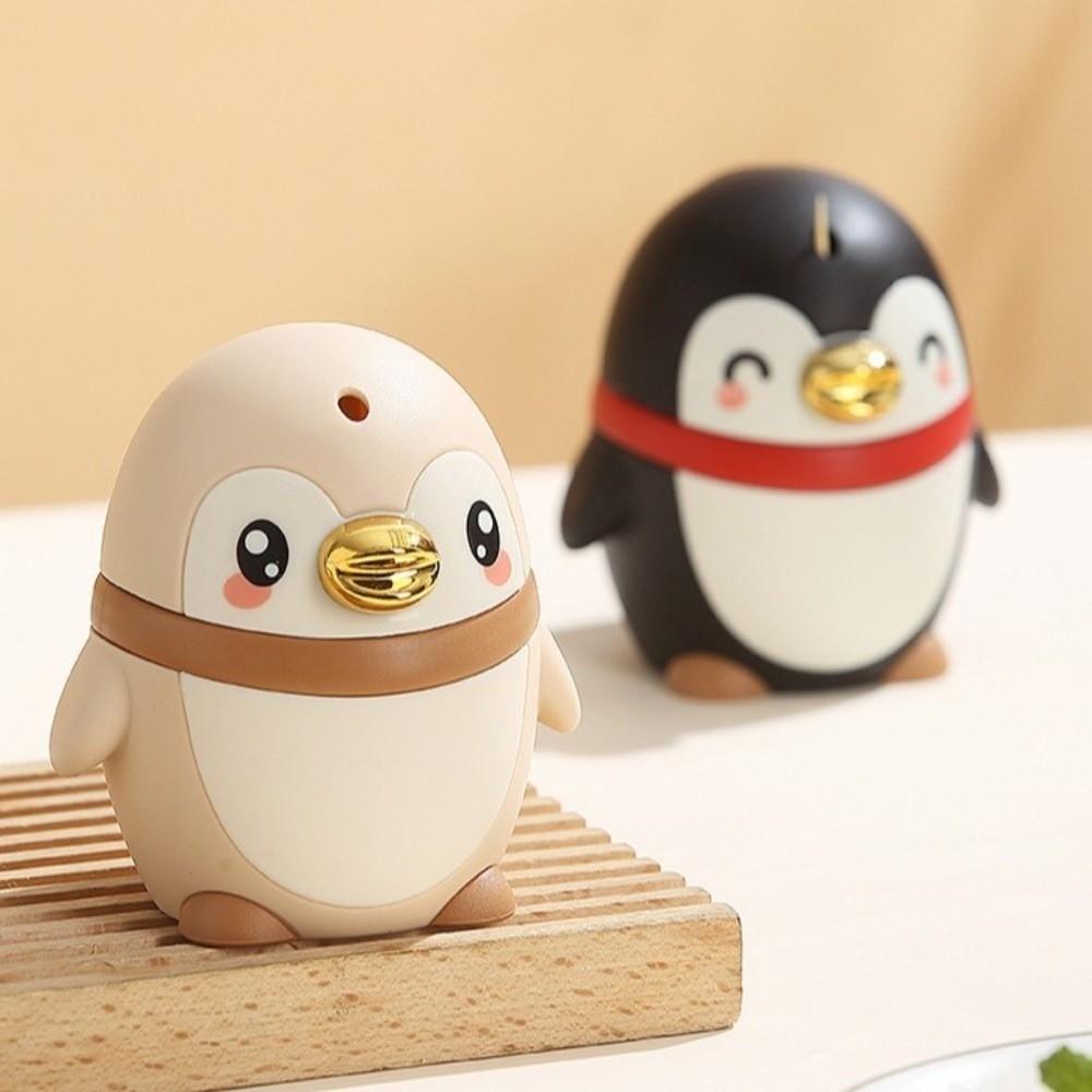 Cartoon Penguin Toothpick Container Press Type Pressing Toothpick Box Automatic Toothpick Hotel