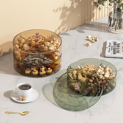 Large Capacity Food Storage Tray Multi-Grid Snack Storage Box Dried Fruit Snack Bowl  Nuts