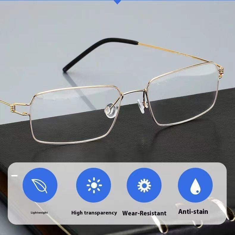 Fashionable, Lightweight, and Elastic Presbyopia Glasses with Ultra-thin Frames for Men and Women, Anti Blue Light Glasses