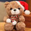 Hat Scarf Wear Teddy Bear Plush Toy Christmas Stuffed Animal Doll Birthday Gift
