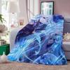 Game Genshin Impact Furina Blanket Warm And Soft Suitable For Bedroom Living Room Sofa Bed Office Travel Camping