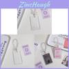 Transparent Acrylic Card Holder For Student Bus Card Meal Card Protection Identity Card Display Keychain Pendant Female