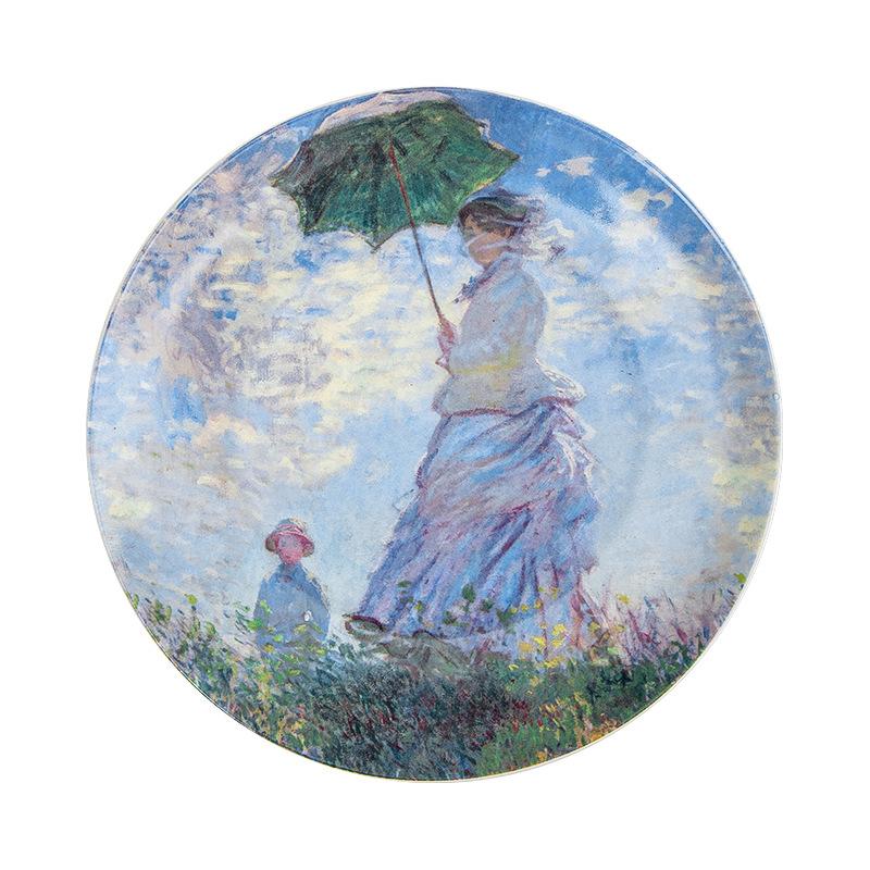 

Высококачественная картина маслом Ван Гога, декоративная тарелка, европейский стиль, гостиная, ручная работа, керамическая декоративная подвесная тарелка 8 inch