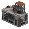 MOC Ruins Base Prison Bunker Fortress Scene Accessories Children's Building Block Toys