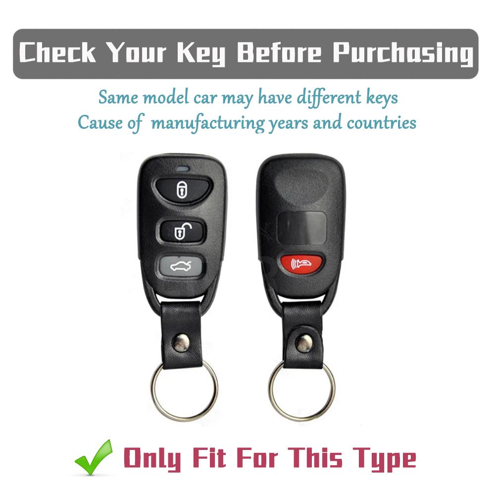 TPU Car Key Fob Cover Shell for Hyundai Kia Tucson Sonata Santa FE Carens 2007-2011 Anti-scratch Remote Key Protector Key Chain