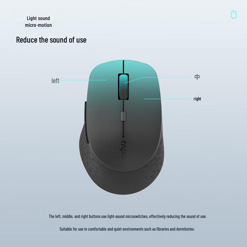 Rapoo M300L Multi-mode Ergonomic Wireless Mouse