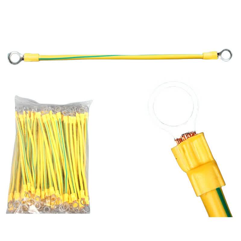 Xunfa Yellow-Green 2.5mm² Grounding Wire (100-Pack)