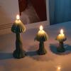 Mushroom Shape Candle Mold 3D Mushroom Candle Resin Silicone Mould for DIY Gypsum Baking Mould Jelly Fondant Decorations