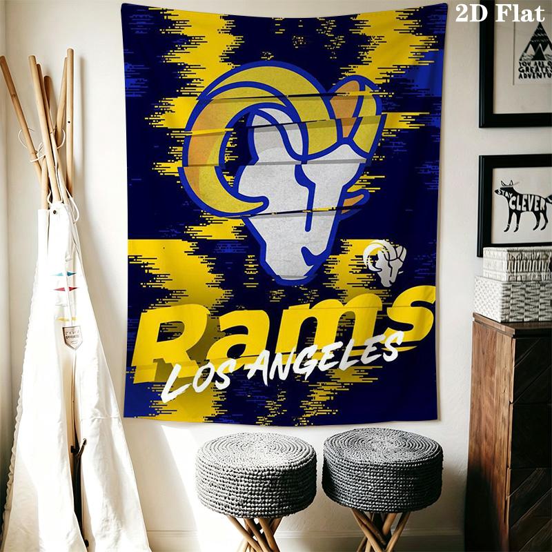 Los Angeles Rams Pattern Home Decor Tapestry, Wall Hanging, Decorative RV Wall Cloth.NGT0928310
