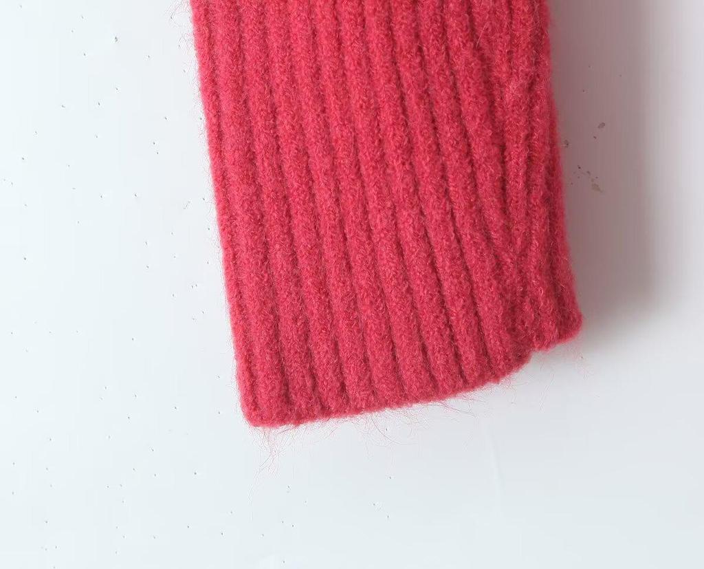 2024 Autumn Women's High Neck Long Sleeve Sweater - European American Style, Casual & Versatile Fashion