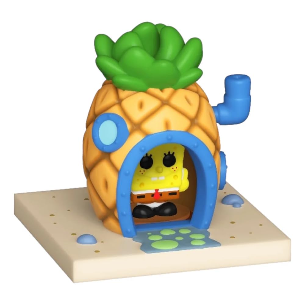 Funko Pop Bitty SvampBob Fyrkant SvampBob Fyrkant och Ananashuset Samlarvinylfigur Presentidé Officiell Merchandise Leksak för