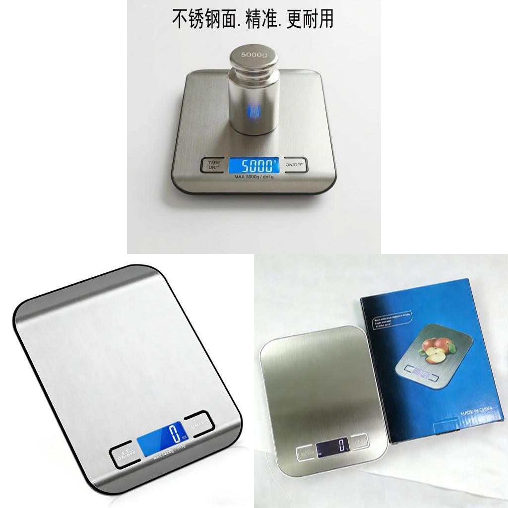 Electronic Kitchen Scale With Auto Shutoff And Overload Protection For Baking And Coffee Use