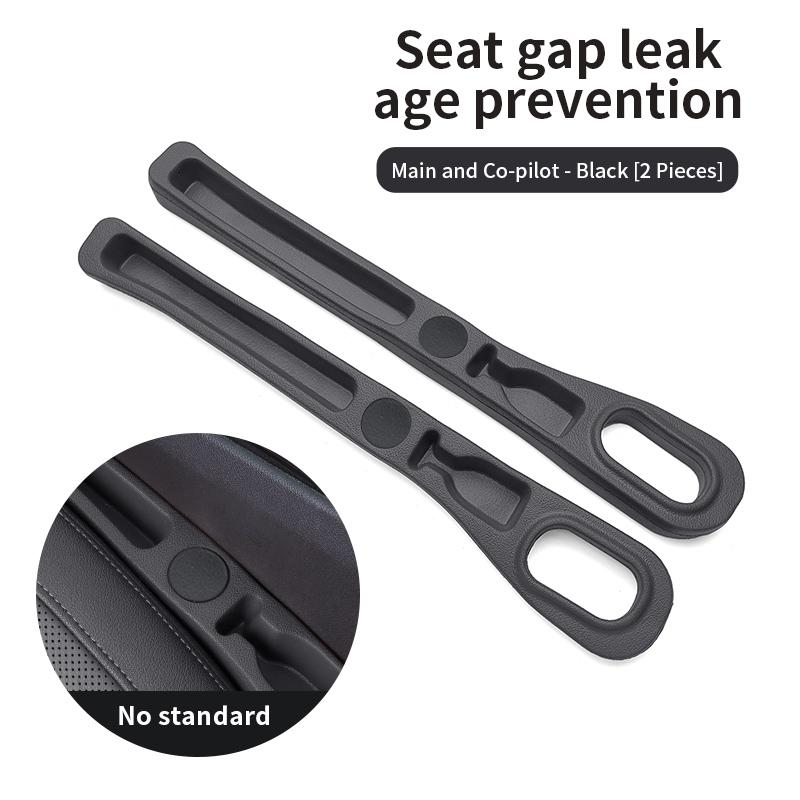 

New Upgraded Filler Strip Car Seat Gap Storage Box Phone/key Cup Storage Rack Leak-proof Plug Sealing Strip Interior Accessories чёрный