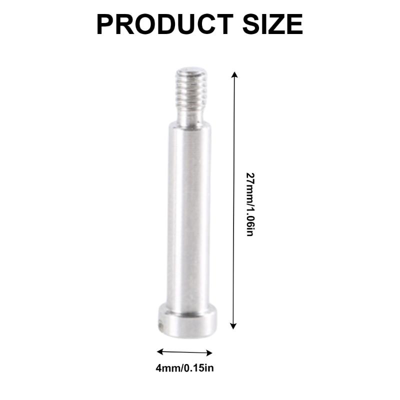 2Pcs 4mm Center Shaft Screws Cartridges Phonograph Screws for Record Player Cartridge Fitting Stainless Steel