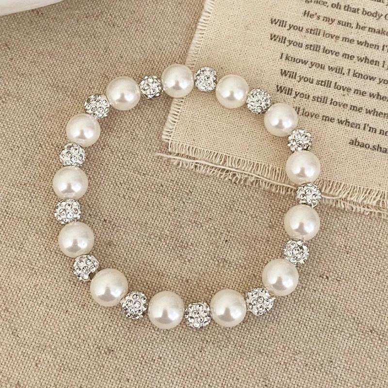

Real Sterling Silver Zircon Pearl Bead Hollow Bowknot Charm Bracelets for Women Cute Fine Minimalist Accessories