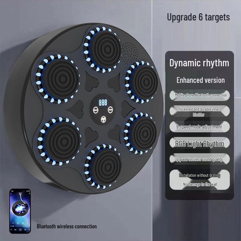 Home Fitness Smart Boxing Wall with Bluetooth Music Trainer