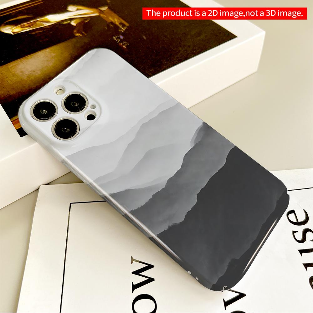 Misty Mountain Layers Phone Case All Inclusive Film Hard Phone Case, Compatible with iPhone 18 Pro Max 17 16 15 14 13 12 11
