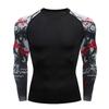 MMA T-shirt Men's Rashguard Long Sleeve Muay Thai T-shirts Gi BJJ Jiu Jitsu MMA Compression Shirt Fitness Gym Boxing Jerseys