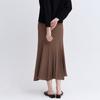 Pleats Me Oblique Waffle Folding Flare Skirt Ppsks026002