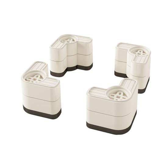 

4 шт. Антивибрационные подкладки для стиральной машины, снижающие шум, амортизирующие ножки Dual Layer кремовый